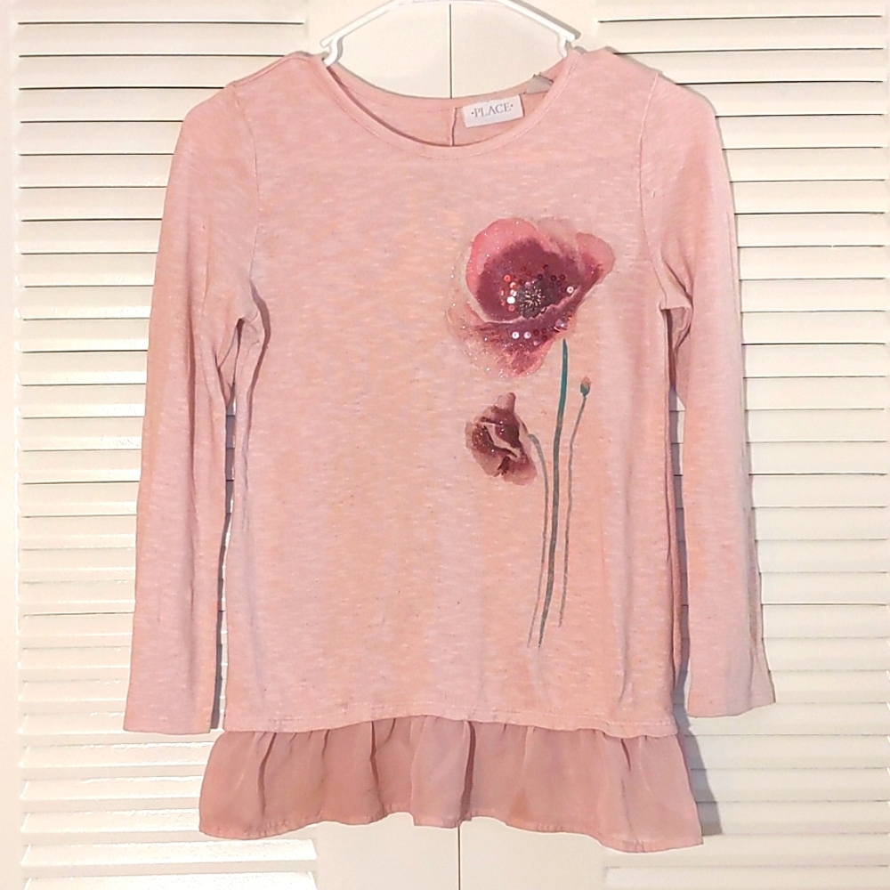 Children's Place pink knit top, 10/12